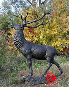 Brass elk statue DZ-Elk